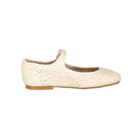 Papanatas Ivory Stitched Mary Janes