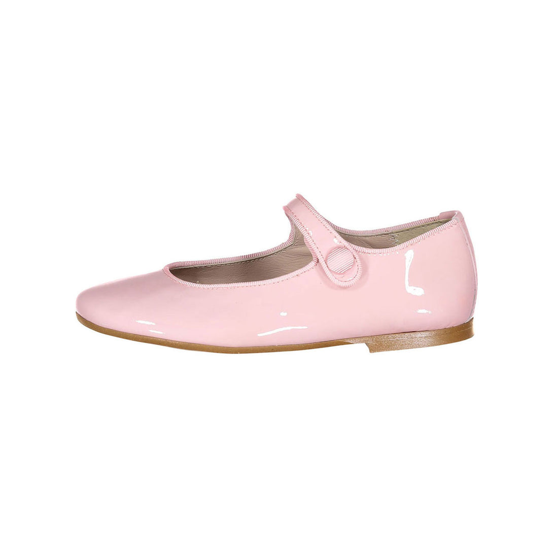 Papanatas Soft Pink Patent Leather Mary Janes