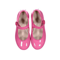 Papanatas Fuchsia Patent Leather Mary Janes