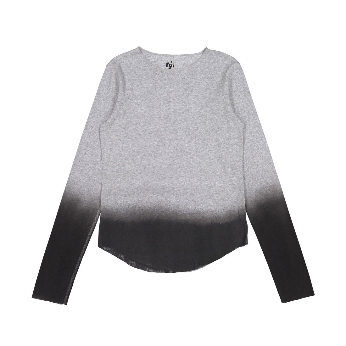 FYI Heather Grey Dip Dye Tee