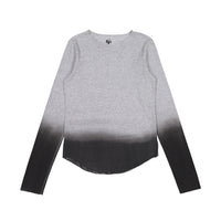 FYI Heather Grey Dip Dye Tee