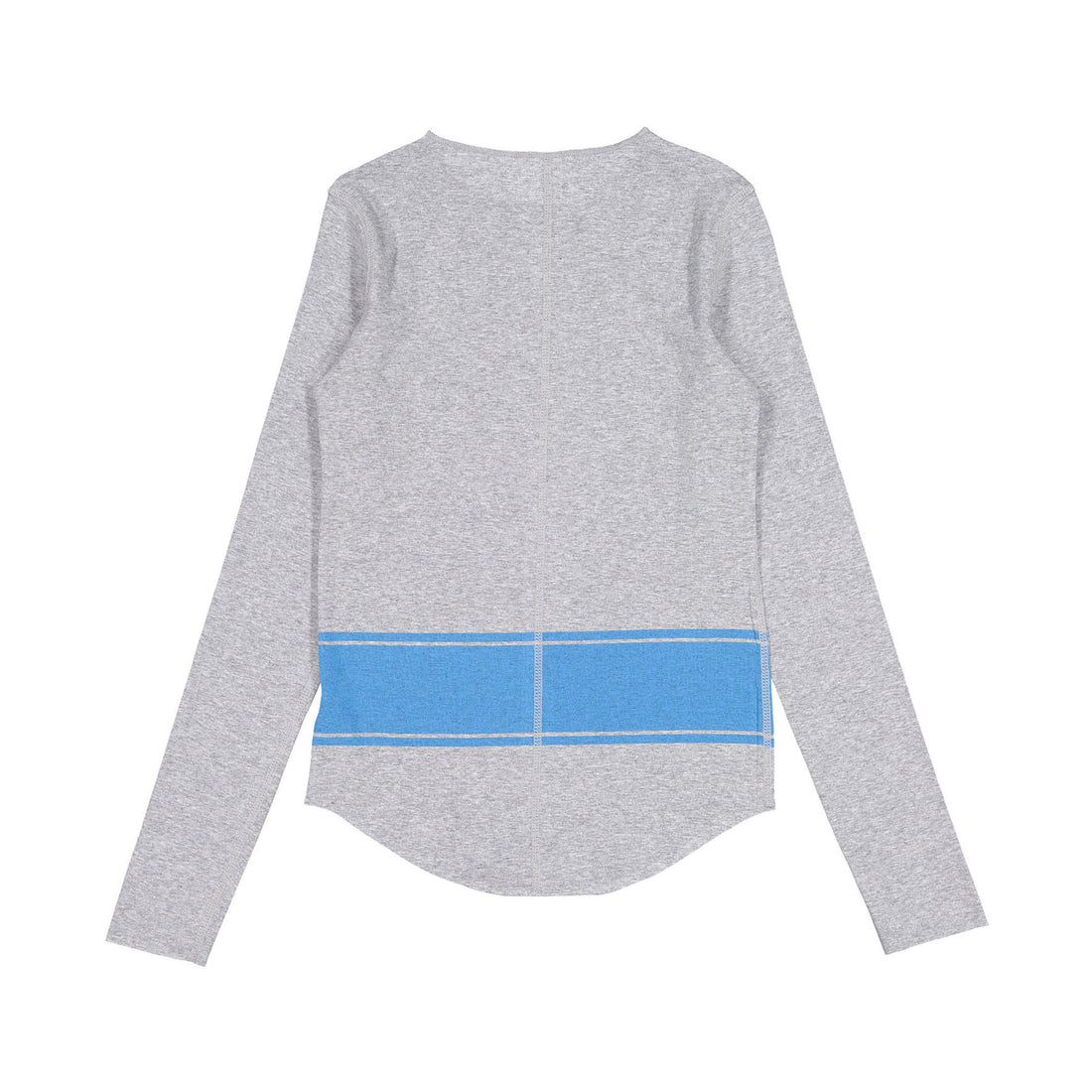 FYI Grey/Blue Thick Stripe Tee