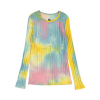 FYI Multicolor Tie Dye Ribbed Tee