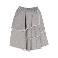 FYI Light Grey Wash Denim Layered Skirt