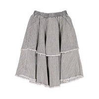 FYI Light Grey Wash Denim Layered Skirt