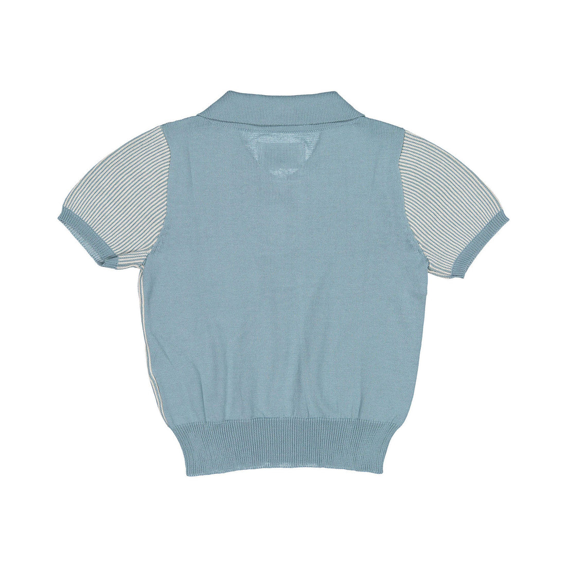 Aymara Petrol Thin Stripe Knit Benita Polo