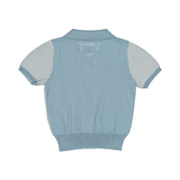 Aymara Petrol Thin Stripe Knit Benita Polo