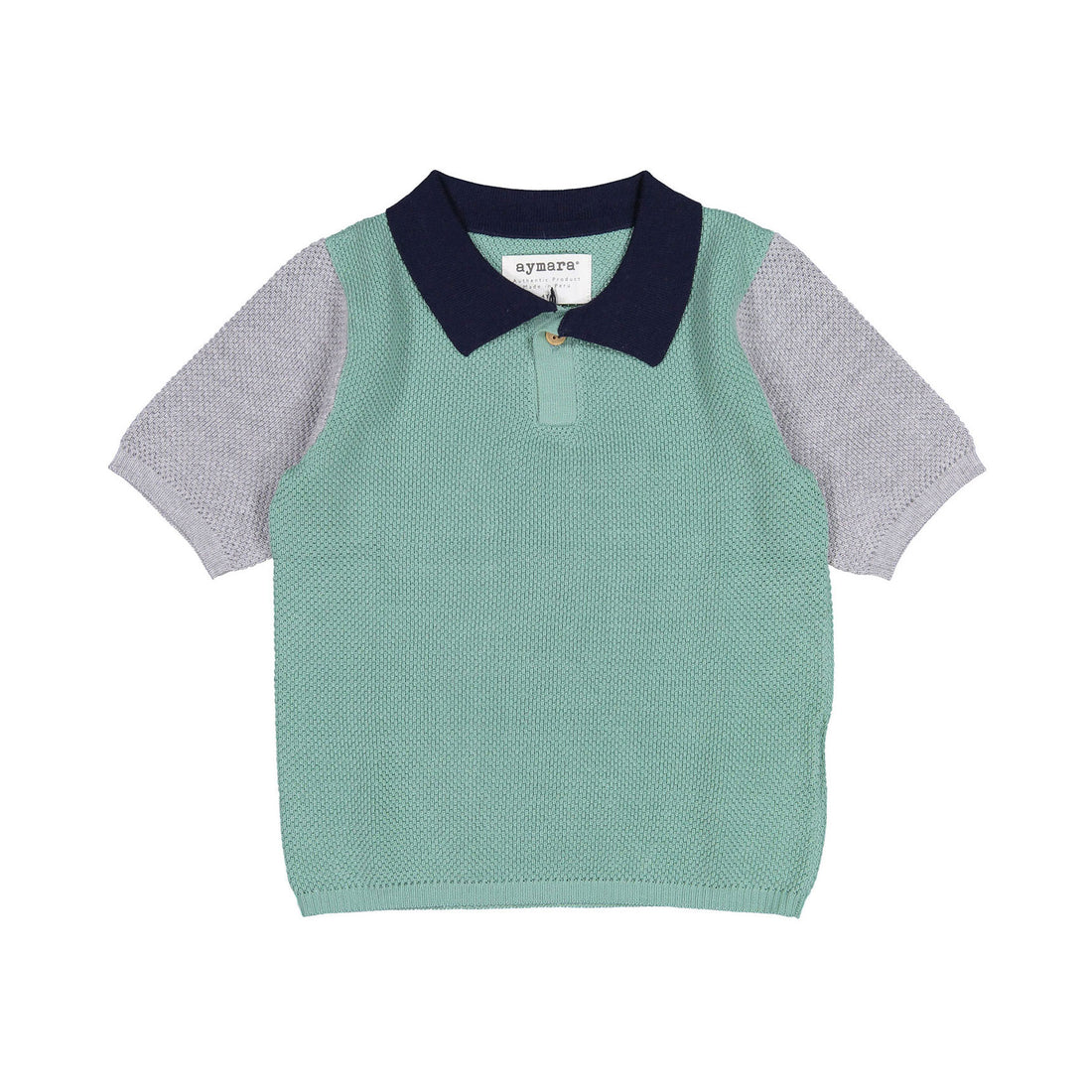 Aymara Mint Colorblock Enzo Knit Pullover