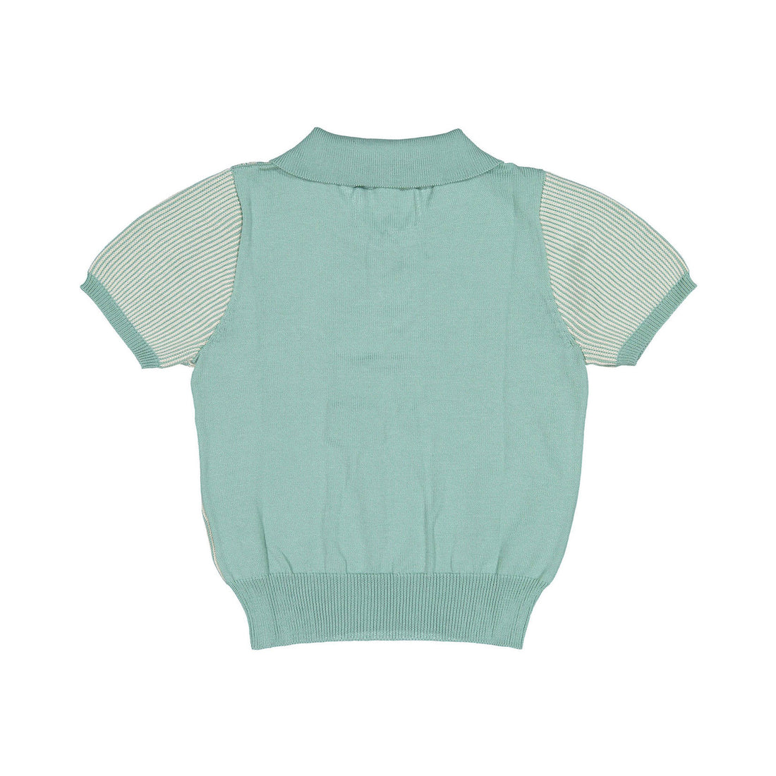 Aymara Mint Thin Stripe Knit Benita Polo