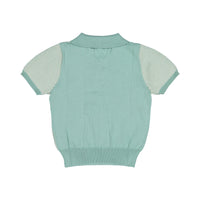 Aymara Mint Thin Stripe Knit Benita Polo
