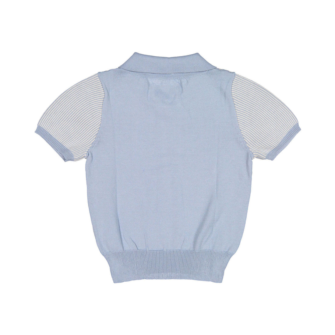 Aymara Sky Thin Stripe Knit Benita Polo