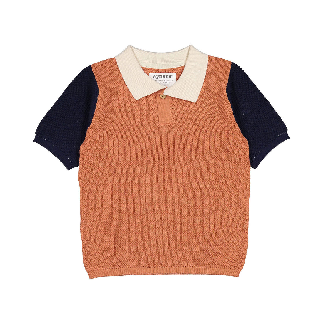 Aymara Copper Colorblock Enzo Knit Pullover