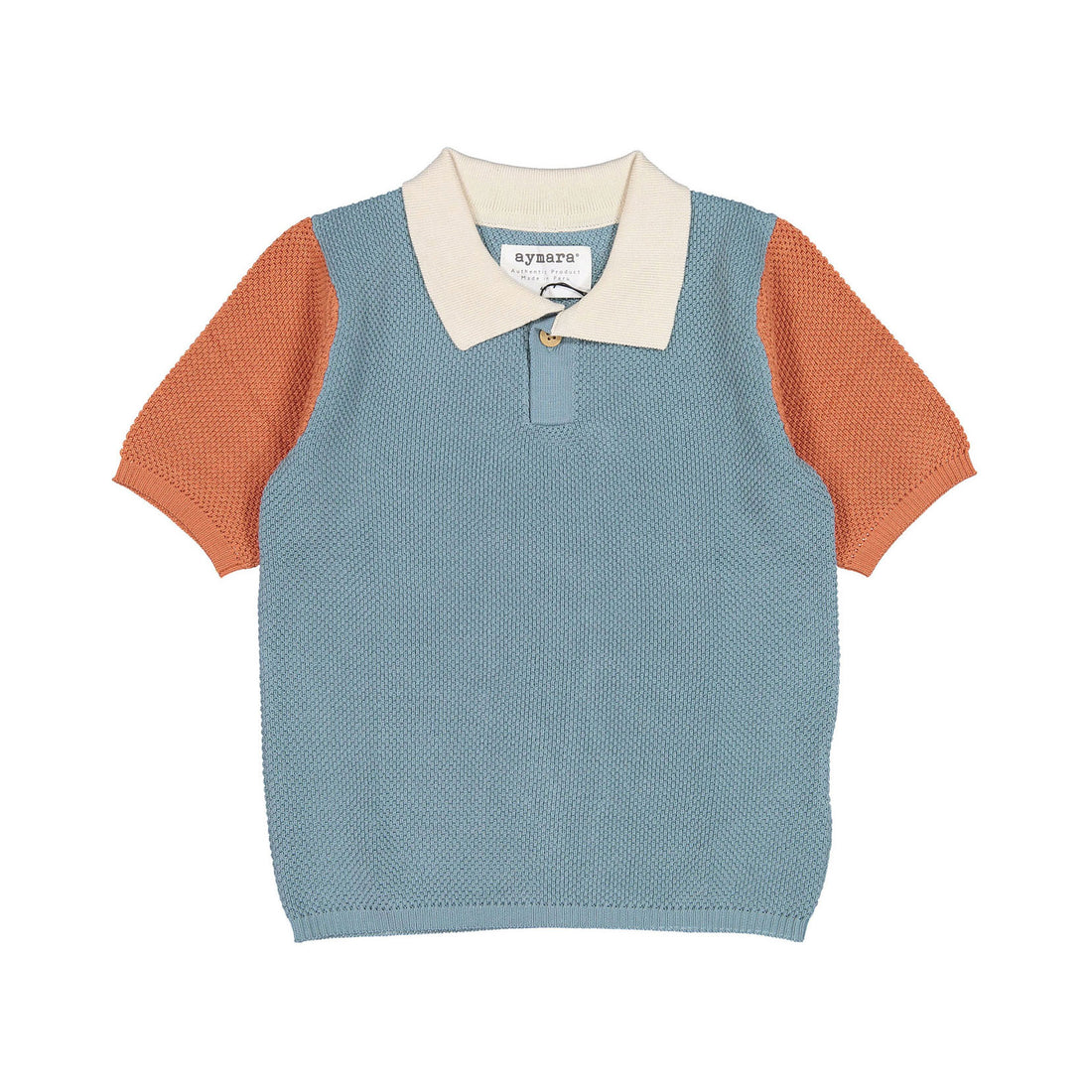 Aymara Petrol Colorblock Enzo Knit Pullover
