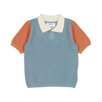 Aymara Petrol Colorblock Enzo Knit Pullover