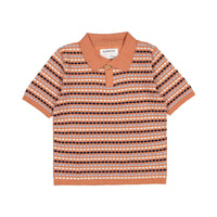 Aymara Copper Woven Lucas Knit Polo
