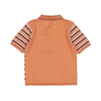 Aymara Copper Woven Lucas Knit Polo