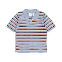 Aymara Sky Woven Lucas Knit Polo