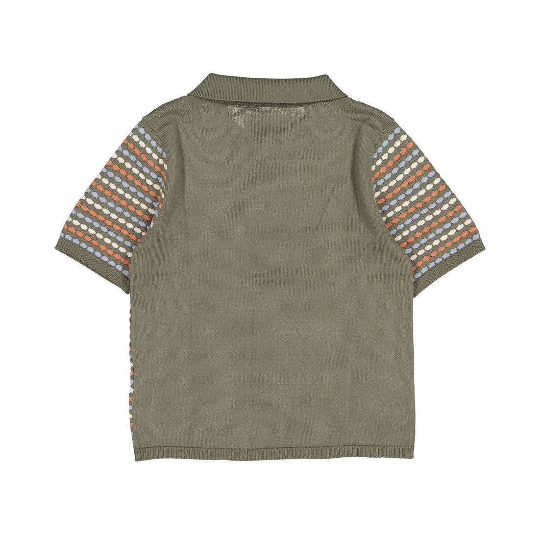 Aymara Olive Woven Lucas Knit Polo