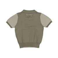 Aymara Olive Thin Stripe Knit Benita Polo