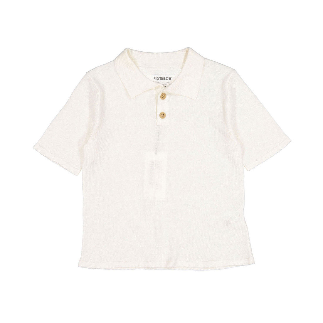 Aymara Ecru Baltazar Linen Polo