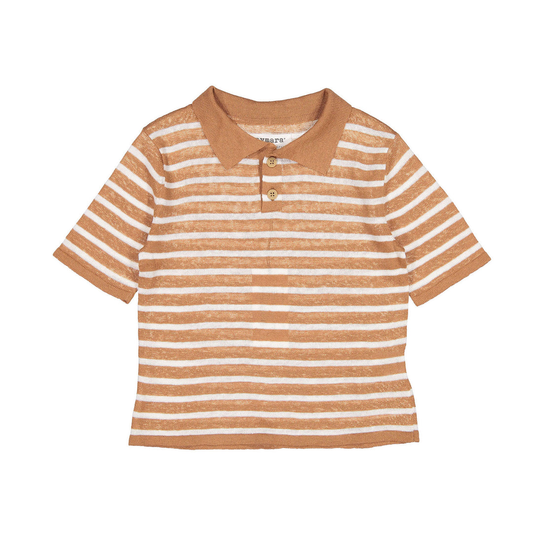 Aymara Copper Stripe Baltazar Linen Polo