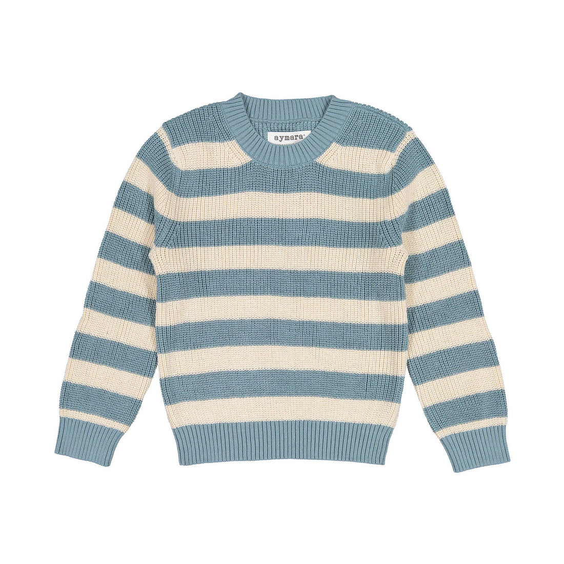 Aymara Petrol Stripe Nicolas Pullover