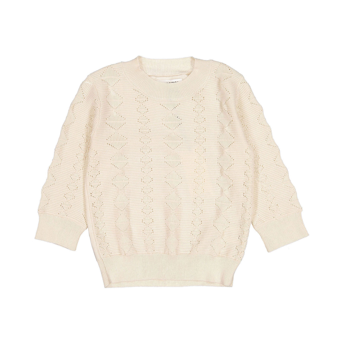 Aymara Ecru Diamond Openwork Anja Sweater
