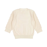 Aymara Ecru Diamond Openwork Anja Sweater