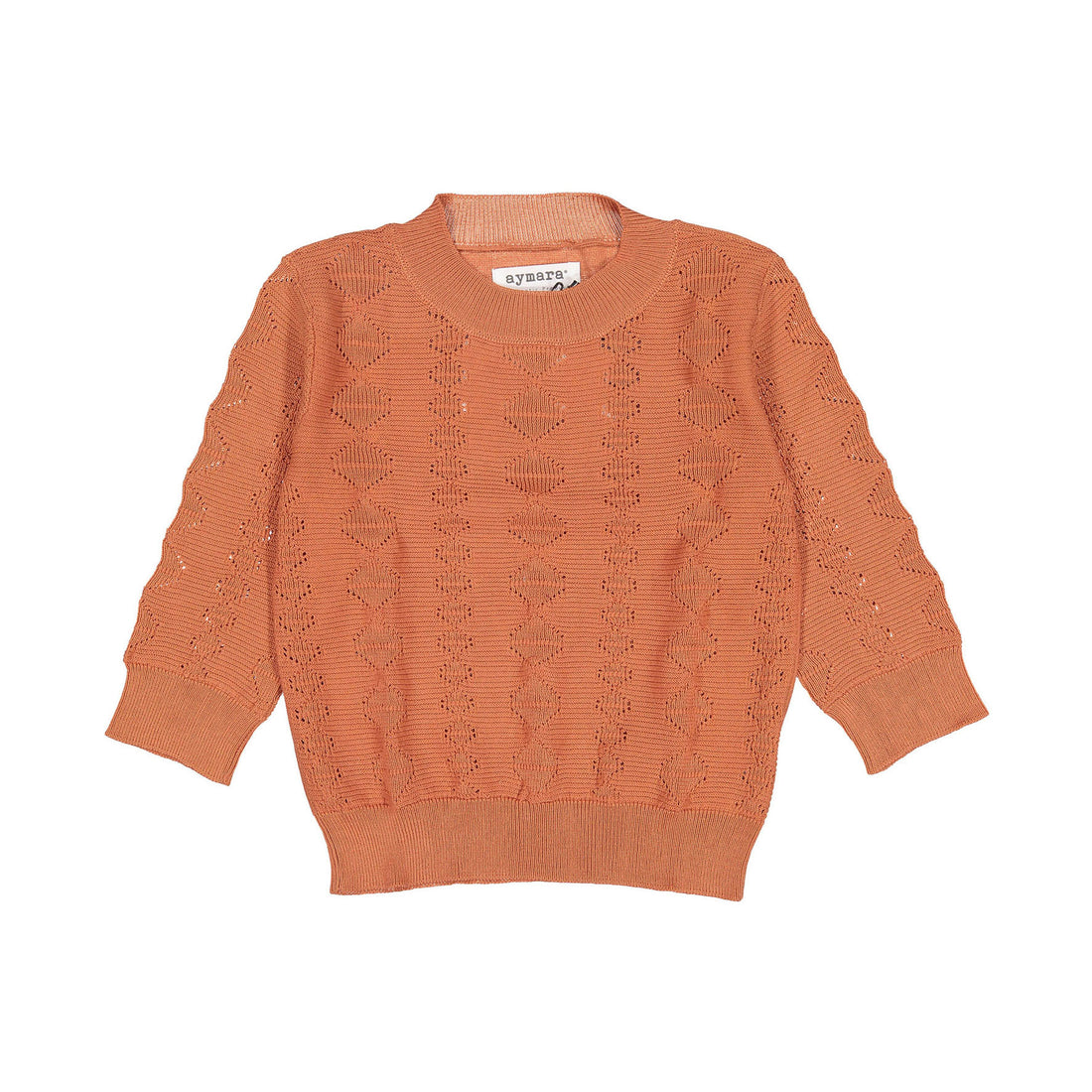 Aymara Copper Diamond Openwork Anja Sweater