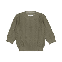 Aymara Olive Diamond Openwork Anja Sweater