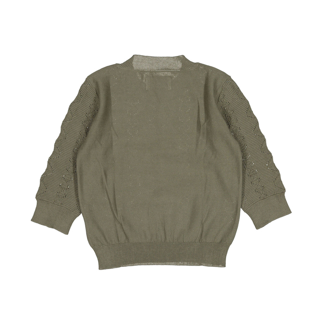 Aymara Olive Diamond Openwork Anja Sweater
