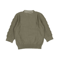 Aymara Olive Diamond Openwork Anja Sweater