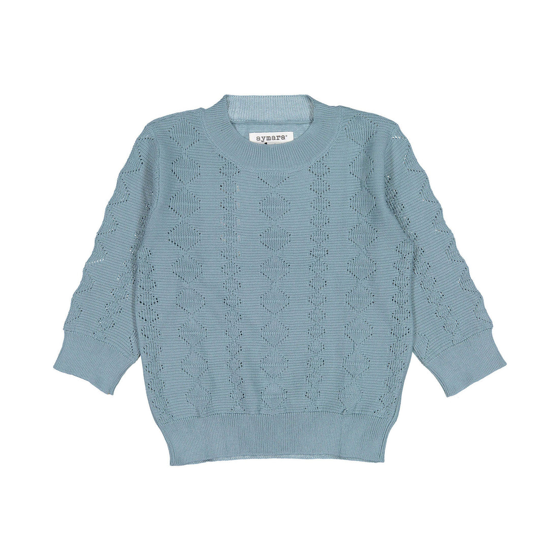 Aymara Petrol Diamond Openwork Anja Sweater