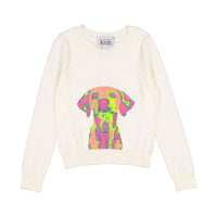 Autumn Cashmere Tigerlily Combo Dog Print Crew