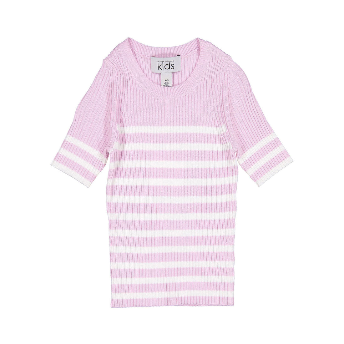 Autumn Cashmere Pink Icing Ribbed Striped Tee