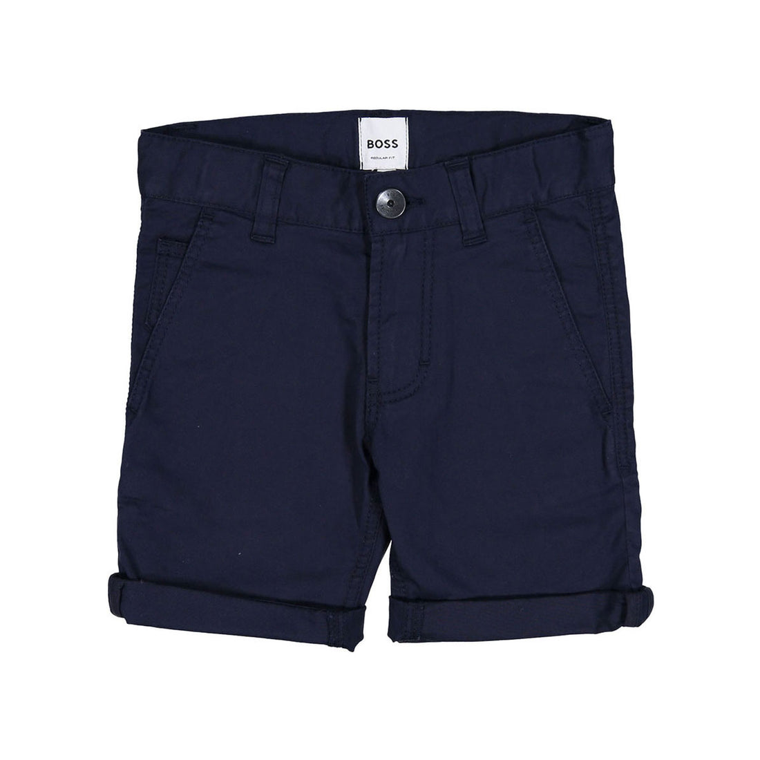 Hugo Boss Navy Twill Bermuda Shorts