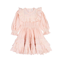 Petite Amalie Elbow Sleeve Lace Frills Dress