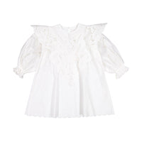 Petite Amalie Linen Lacework Dress