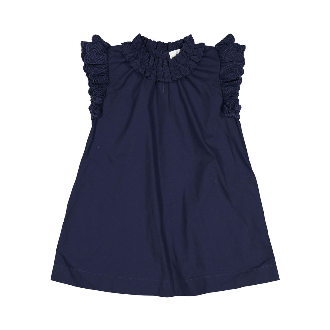 Sea Heidi Heart Navy Quilt Sleeveless Dress