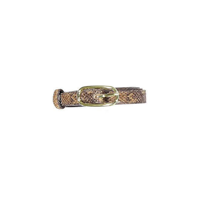 Soeur Snakeskin Python Patti Womens Belt
