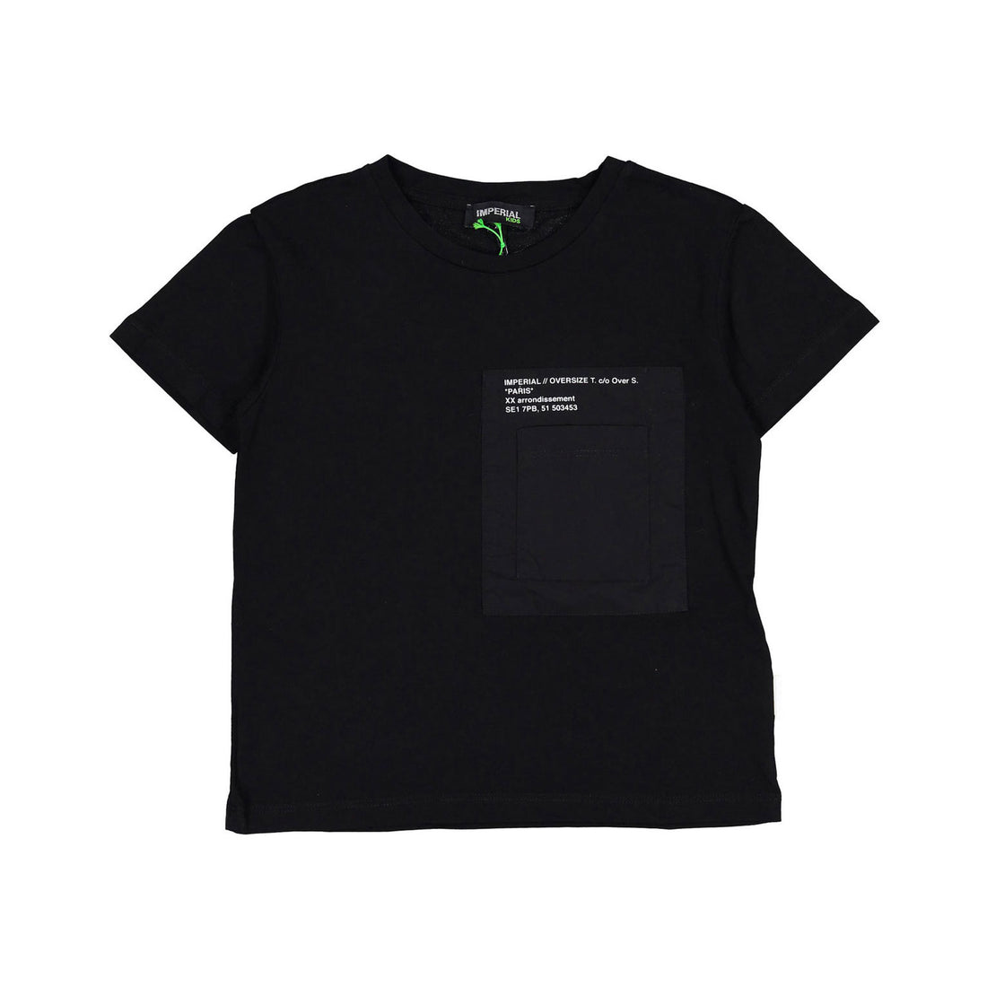 IMPERIAL Black Paragraph Tee