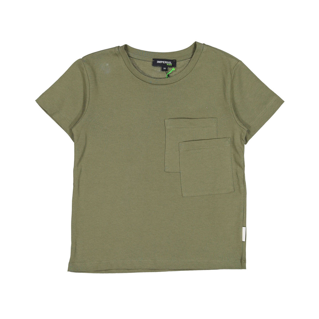 IMPERIAL Light Green Double Pocket Tee