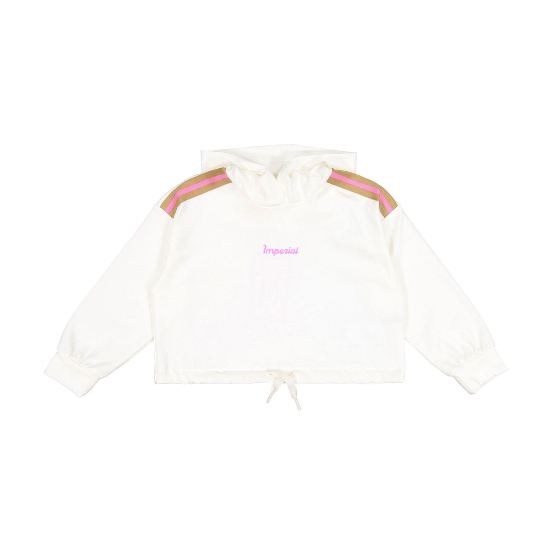 IMPERIAL White Trim Detail Logo Hoodie