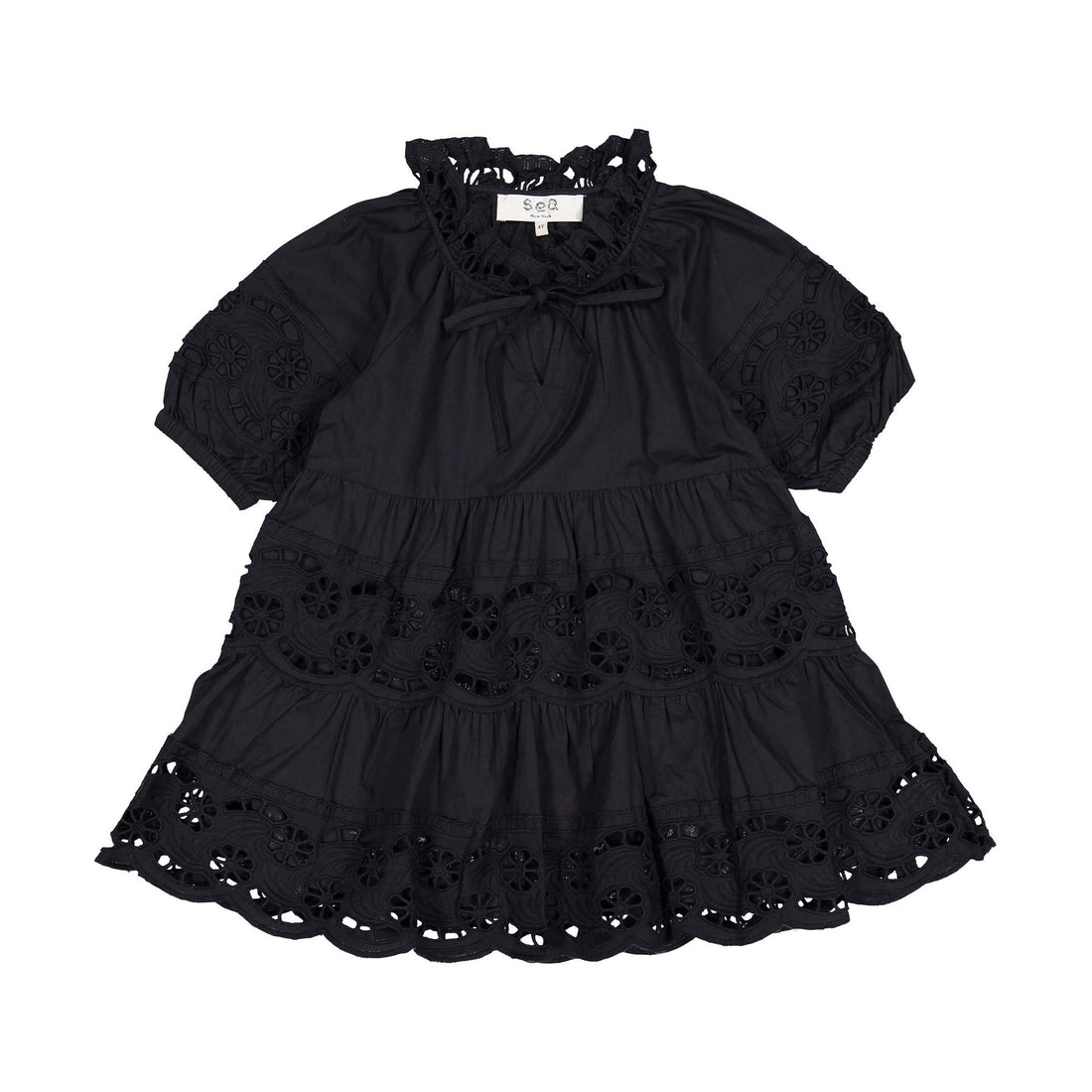 Sea Patrizia Black Lace Tiered Dress