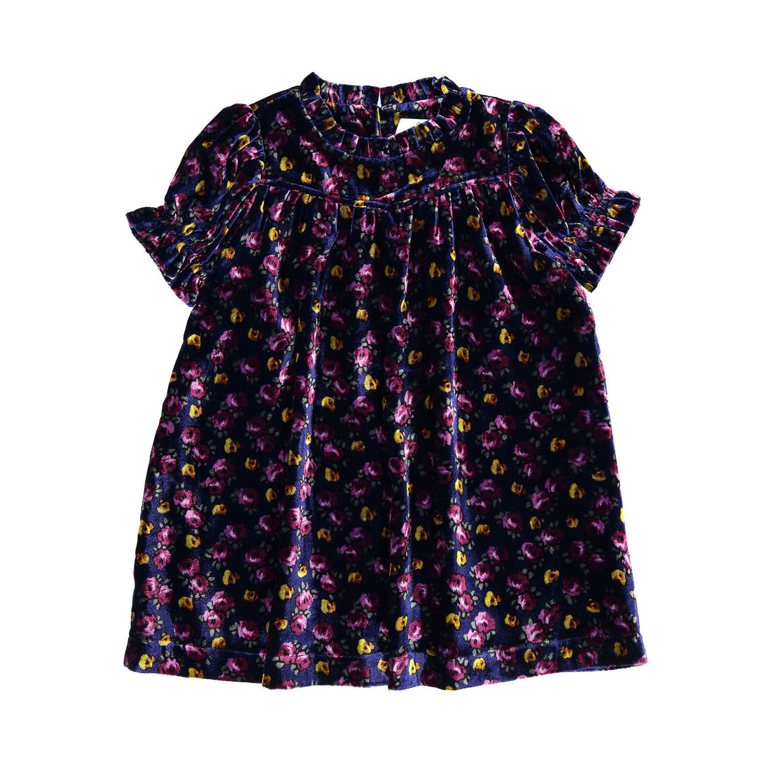 Sea Valerie Burnout Velvet Puff Sleeve Dress