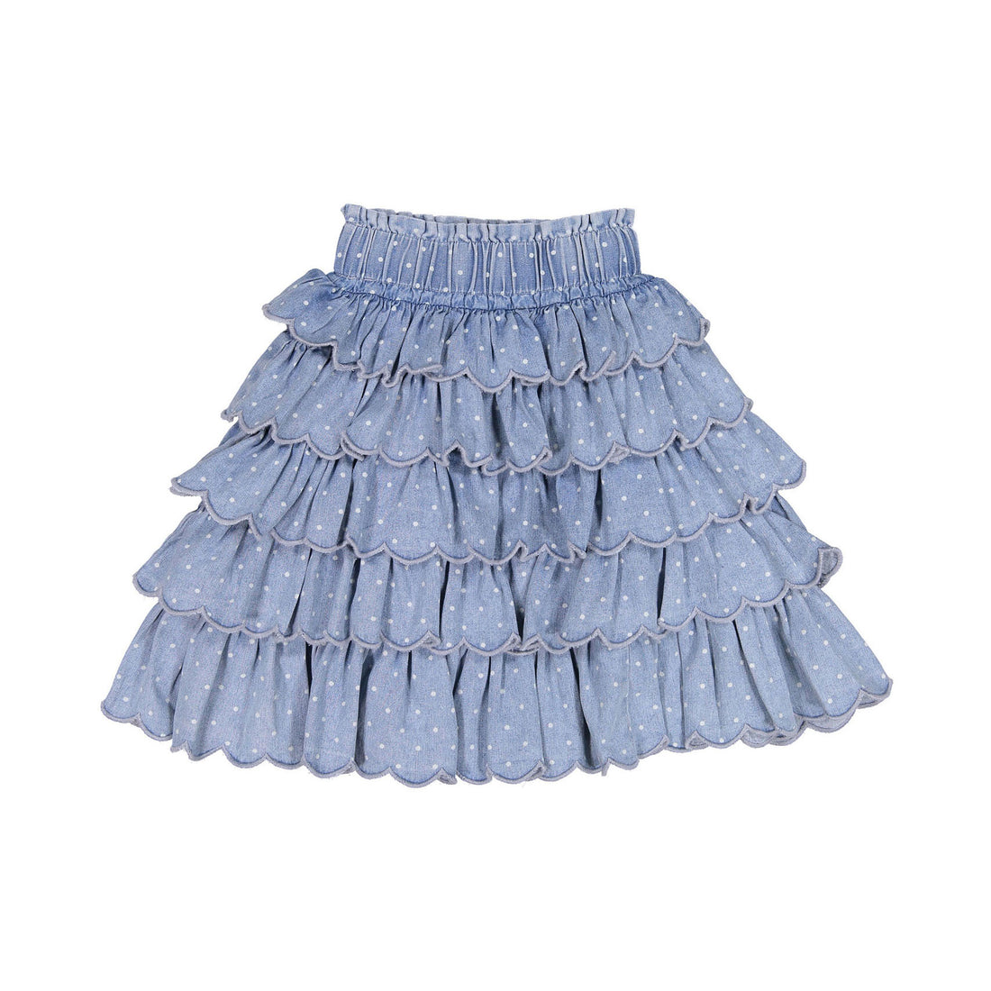 Steph Spotty Chambray  Skirt