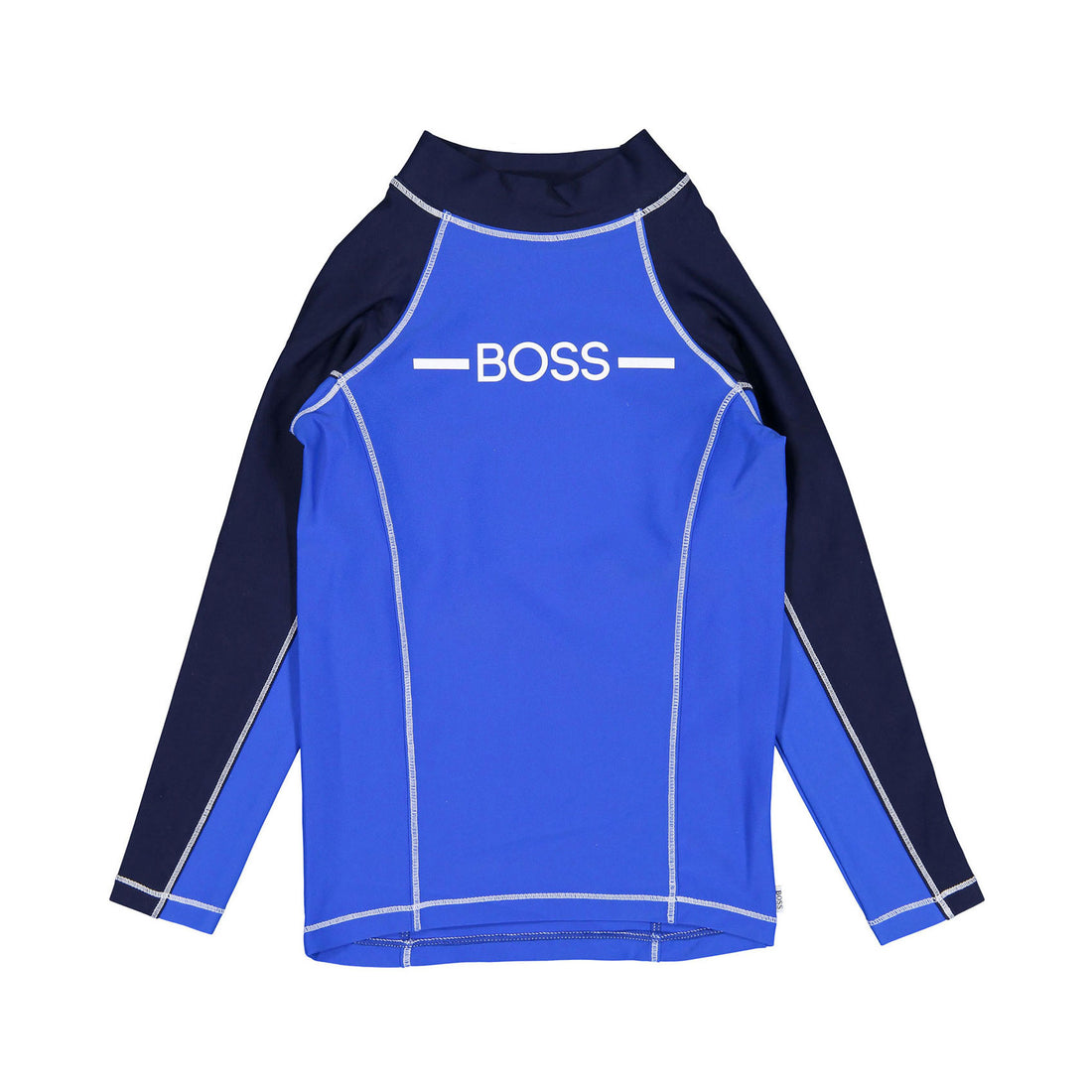 Hugo Boss Electric Blue High Collar Swim T-Shirt