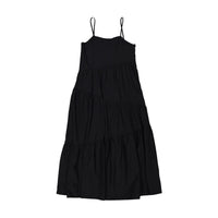 Ava and Lu Black Tiered Maxi Dress