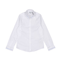 Hugo Boss White Long Sleeve Poplin Shirt