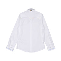 Hugo Boss White Long Sleeve Poplin Shirt